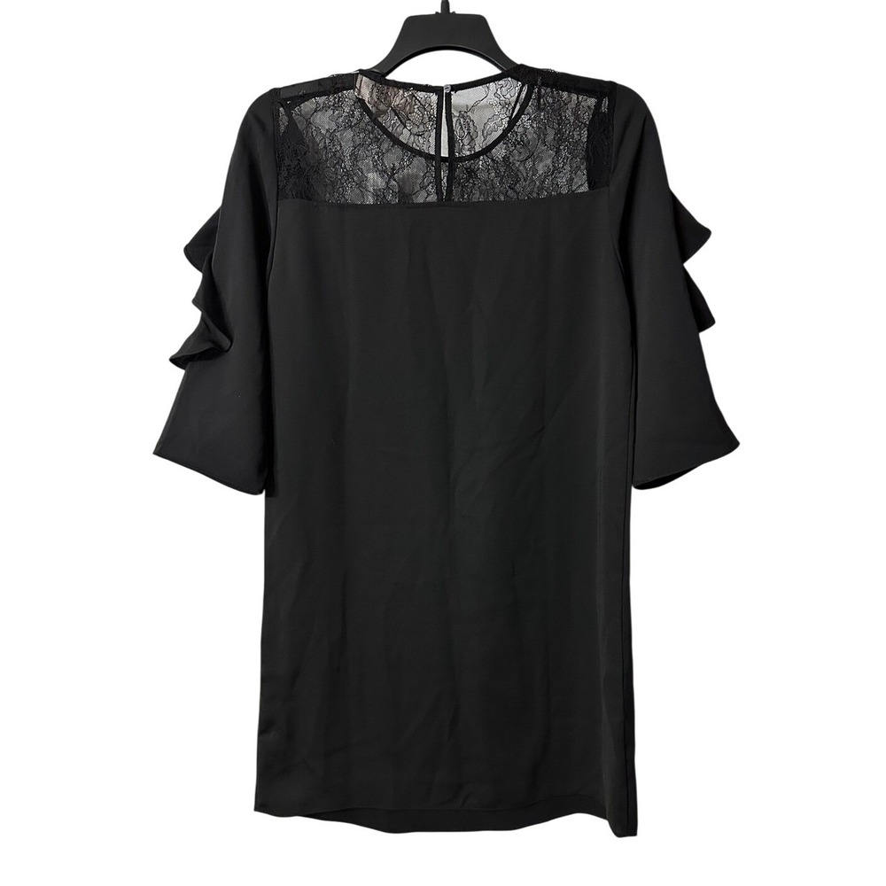NWT Philosophy Womens Black Short Sleeve Lace Casual Dress Size Small - Picture 11 of 13